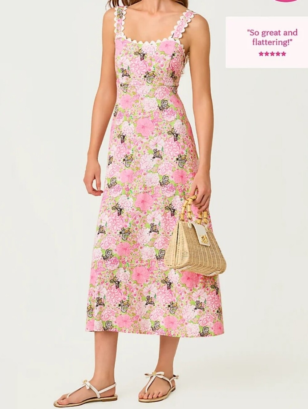 NWT LILLY Pulitzer Dwyer Midi DRESS XS